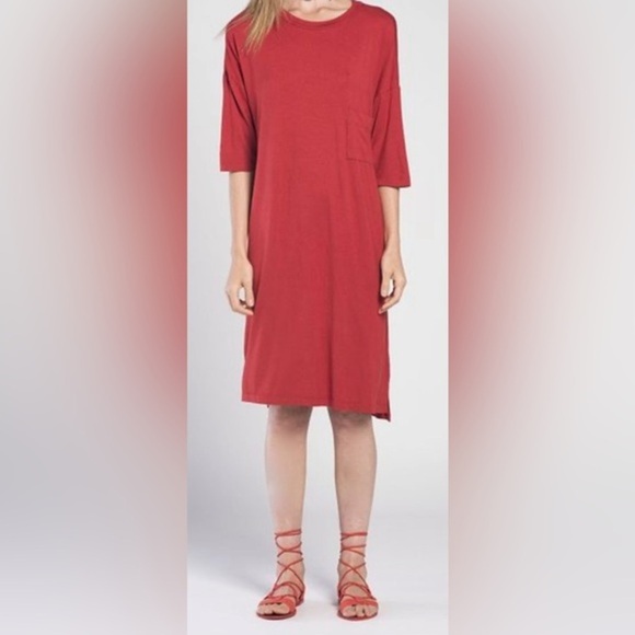 Yana K Red T shirt dress size one size fits all - Picture 1 of 6